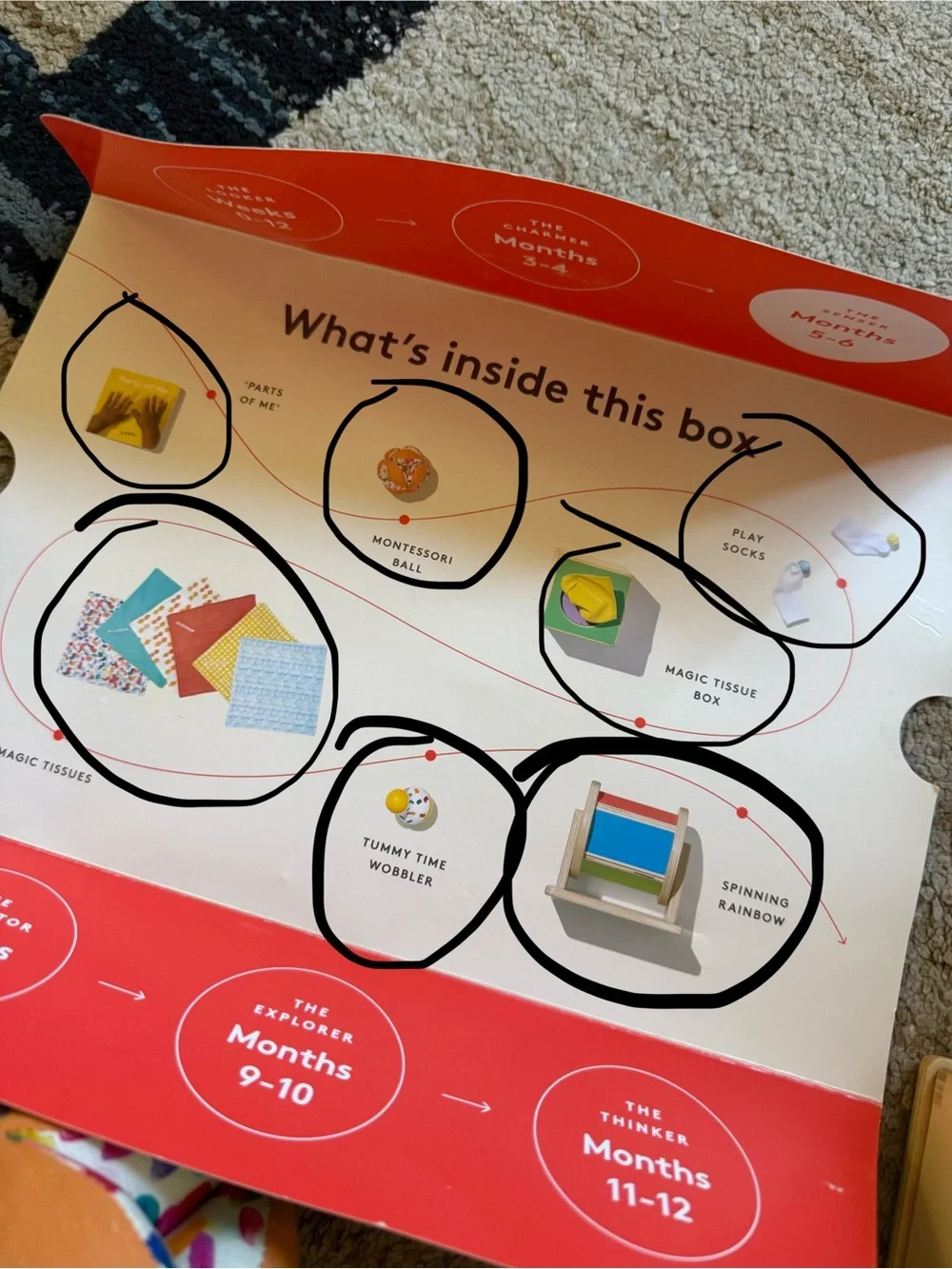 The Senser Baby Sensory Play Kit - Yellow/White